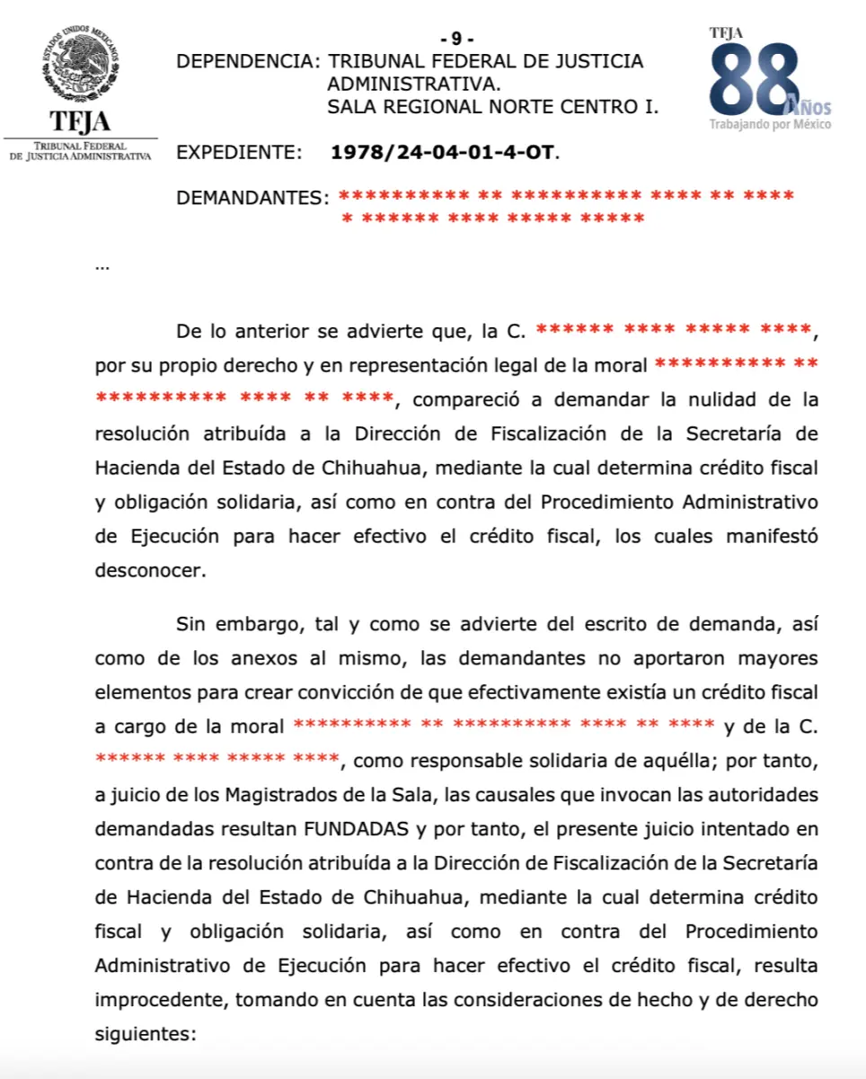 Sentencia caso Hidroponia